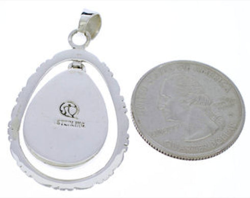 Multicolor Inlay And Genuine Sterling Silver Pendant Jewelry PX30125